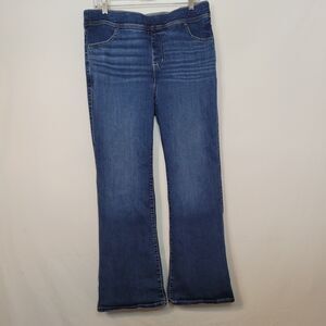 Torrid Feel the Fit Lean Jean Slim Boot Womens 1S Blue Super Soft Pull On 36x28